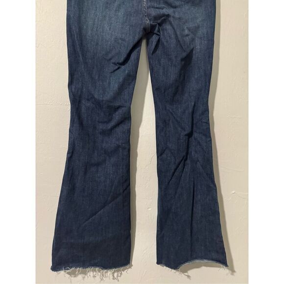 Judy blue flare distressed knee raw hen jeans 13/31 - Picture 7 of 12